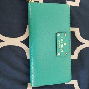 Kate Spade Turquoise Long Wallet